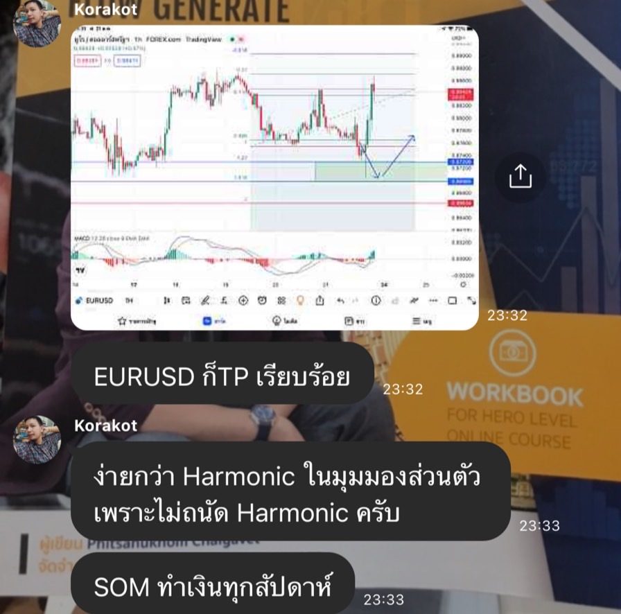 ผลลัพธ์จริงจากผู้อ่านตำรา AOH — ภาพหน้าจอผลการเทรด