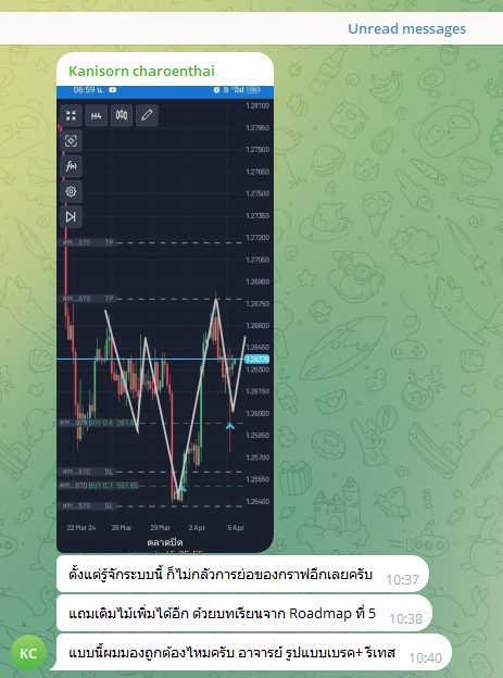 ข้อความขอบคุณจากนักเรียน ATM — แชทจริง